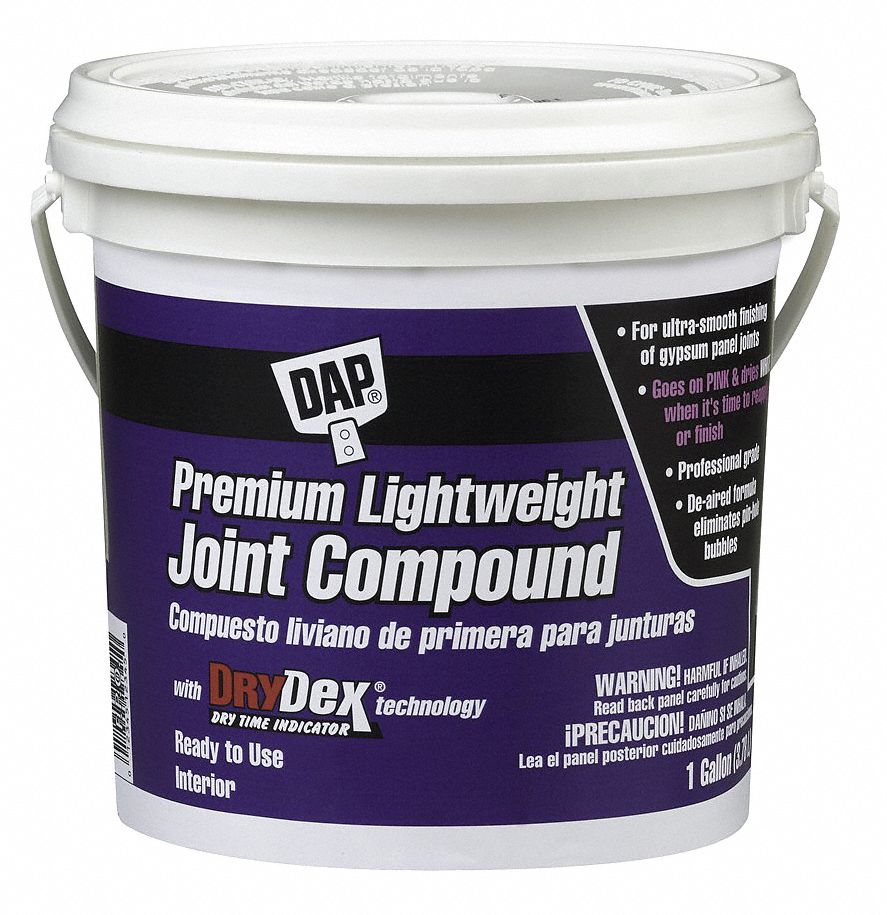 DAP Premium Lightweight Joint Compound Pail, 1 gal Size, White