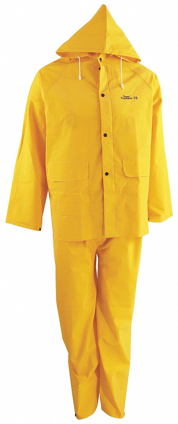 CONDOR RAIN SUIT, 3PIECE, UNISEX, FLAME RESIST, WELDED, THIGH LNGTH
