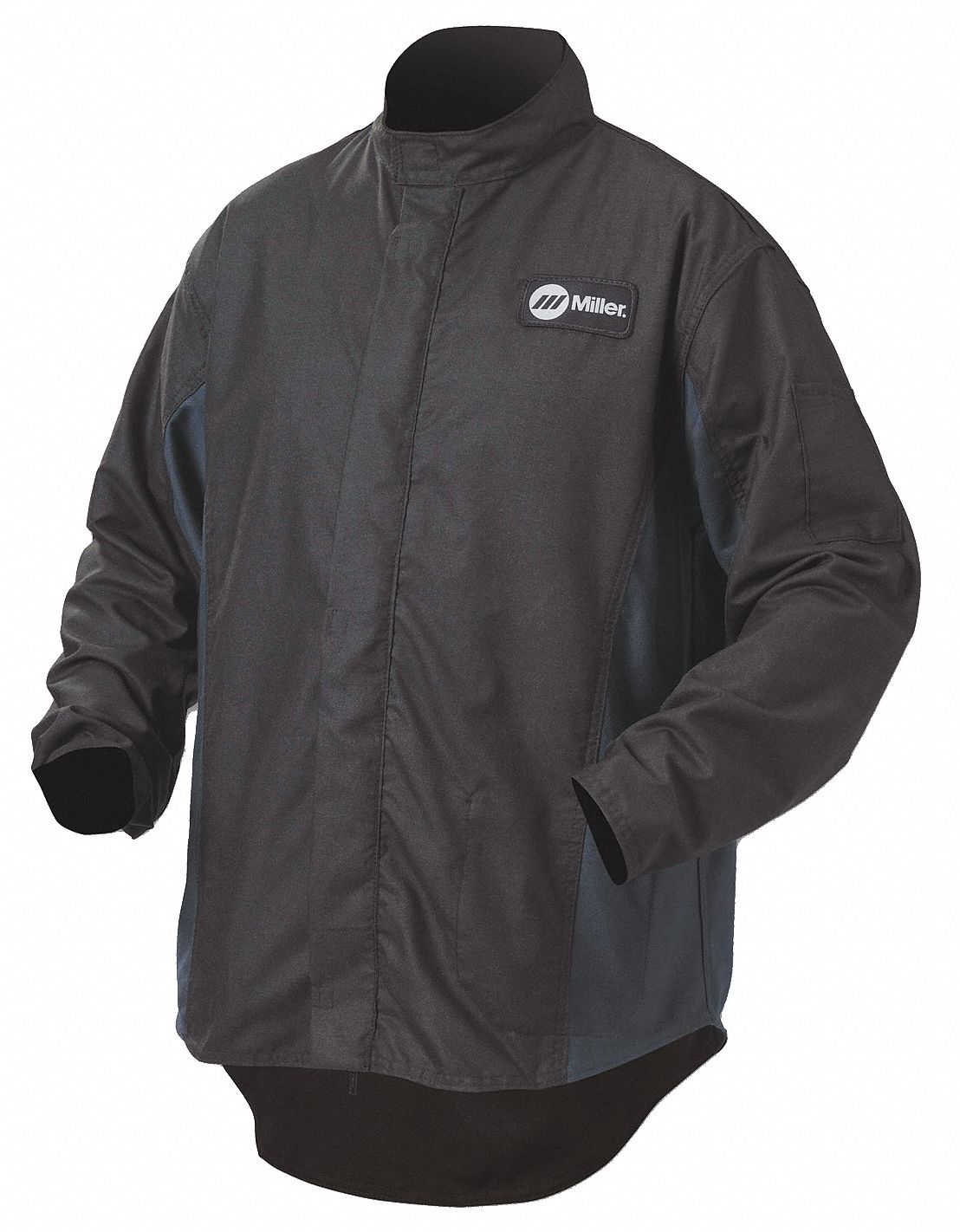 MILLER ELECTRIC Black/Navy WeldX®, Cotton Welding Jacket, Size XL, 30