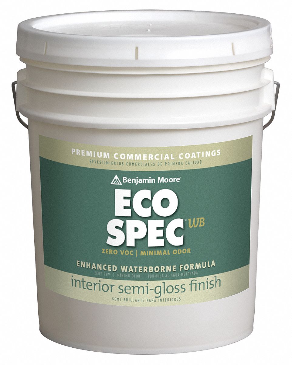 BENJAMIN MOORE SemiGloss Interior Paint, Frappe, 5 gal 10N297N3761X0050098037 Grainger