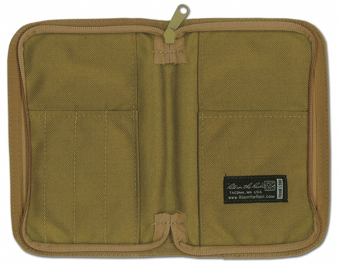 RITE IN THE RAIN, Cordura, Tan, Notebook Cover 10R349C980 Grainger
