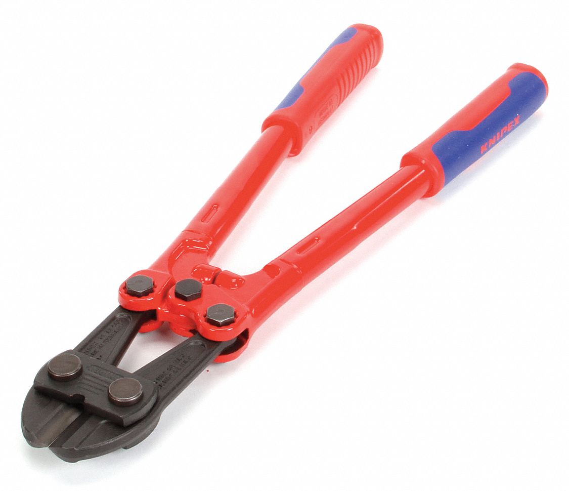 KNIPEX, Steel, For 5/16 in Max Dia Soft Steel, Bolt Cutter 10U11771