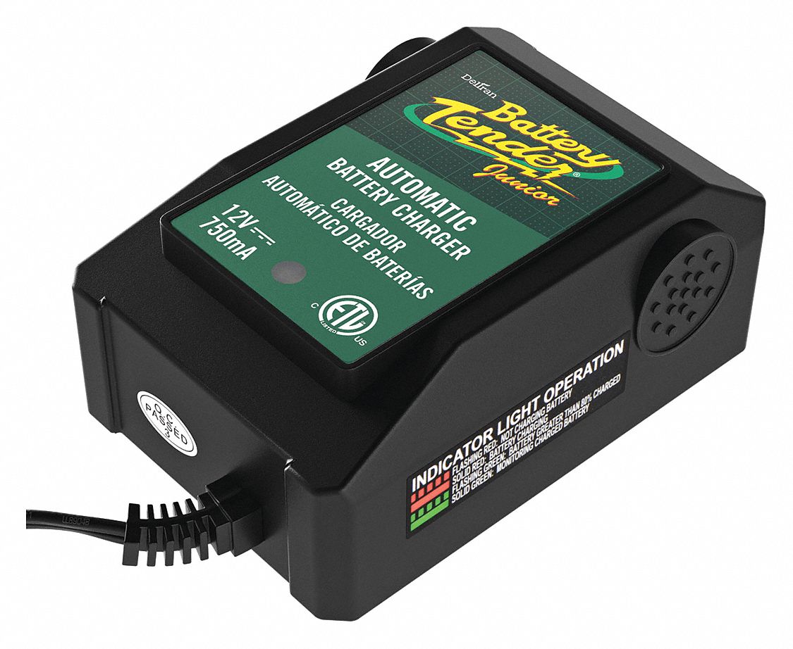 BATTERY TENDER Automatic Battery Charger, Charging, AGM, Lead Acid, Wet