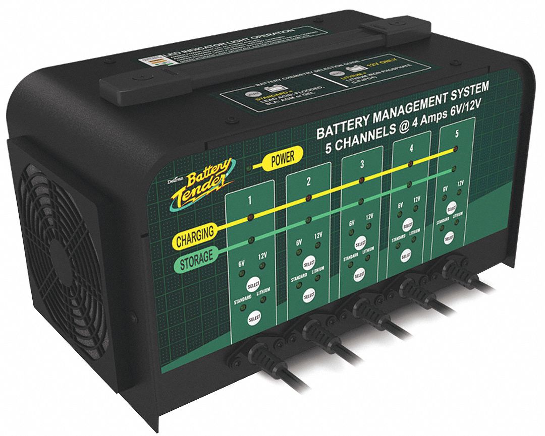 BATTERY TENDER, Charging/Maintaining, Auto, Battery Charger 10W830