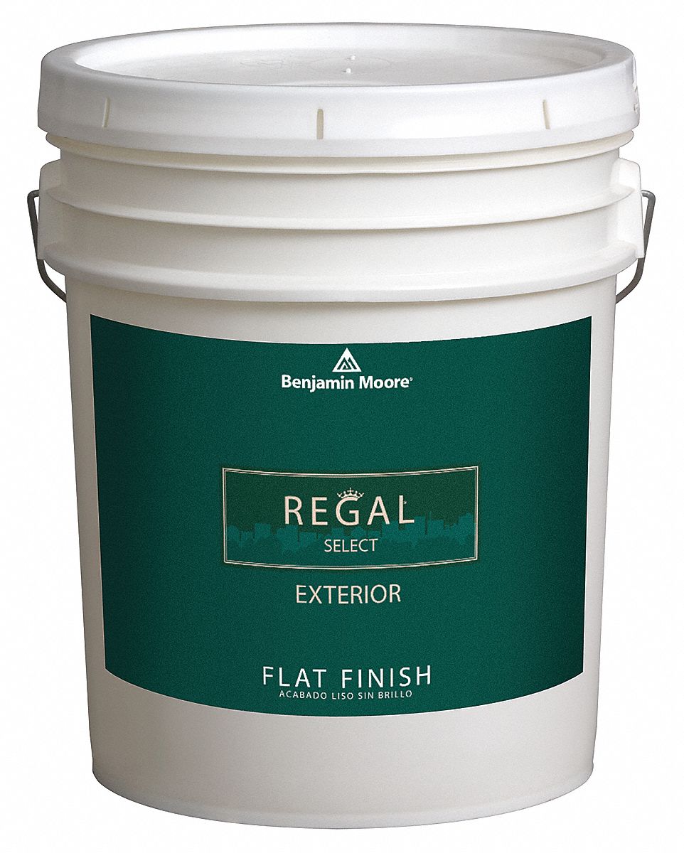 BENJAMIN MOORE Flat Exterior Paint Base, Classic Gray, 5 gal 22U891