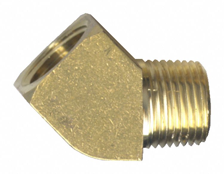 FAIRVIEW FITTING PIPE 45 ELBOW 1/2 IN Brass Pipe Fittings FARX124D