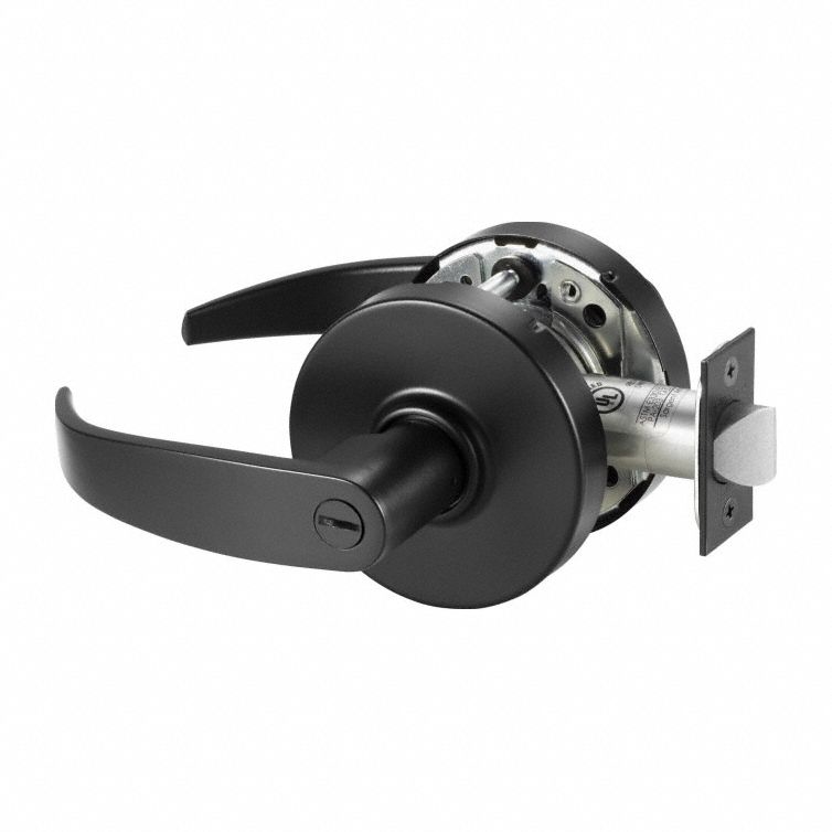 SARGENT, Privacy Lever Locksets, Black, Door Lockset 807M7810XU65 LB