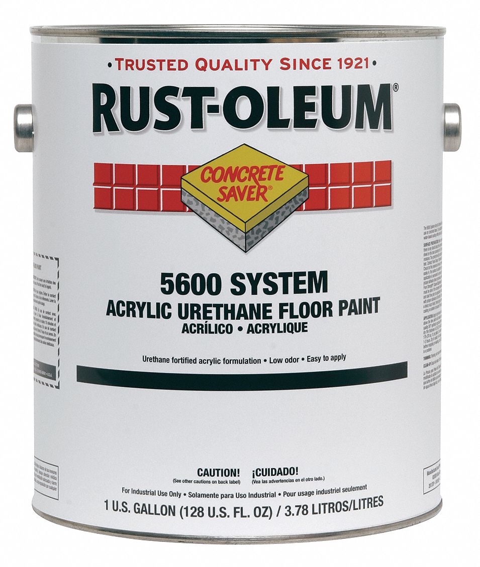 RUSTOLEUM Gloss Urethane Modified Acrylic Floor Paint, Safety Green, 1
