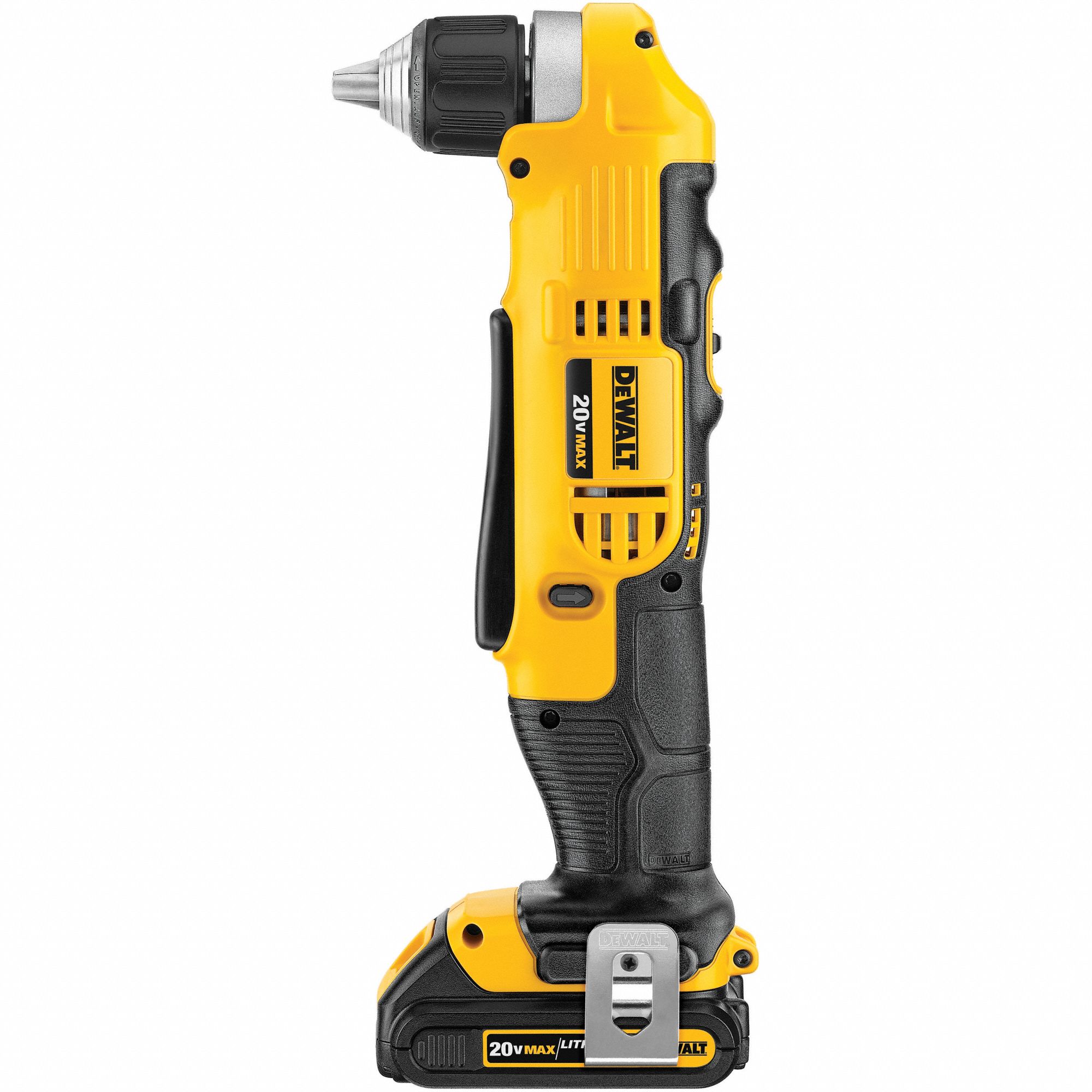 DEWALT Drill Kit, Cordless, 0 in-lb to 360 in-lb, 3/8 in Chuck Size