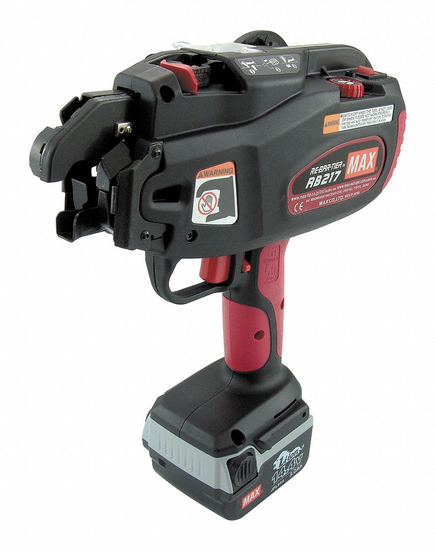 MAX Rebar Tying Tool Kit, 14.4V, 21 ga. 11A328RB218 Grainger