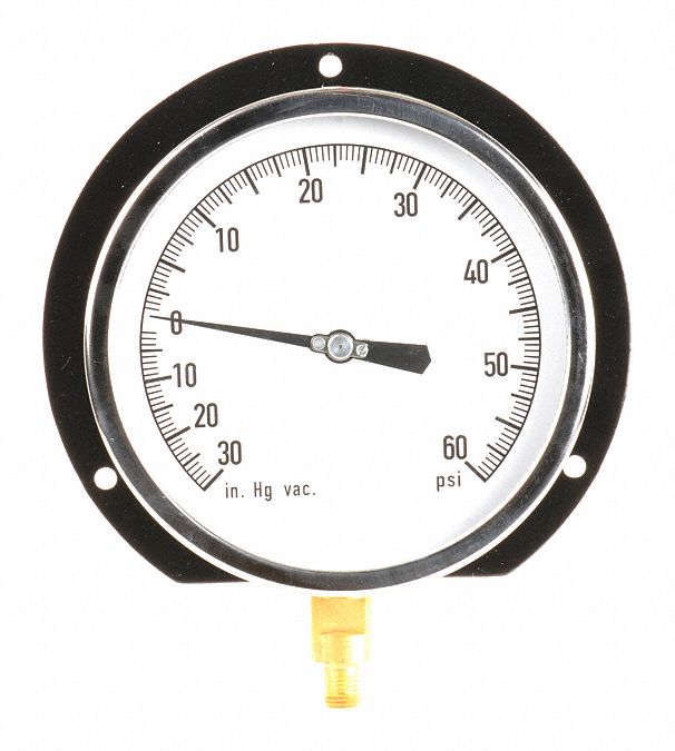 GRAINGER APPROVED GRAINGER APPROVED Compound Gauge 30 to 0 to 60 in Hg