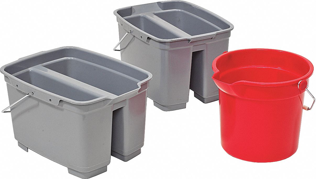 TOUGH GUY BUCKET 14 QT RED Buckets and Pails GGJ1ELK2 1ELK2