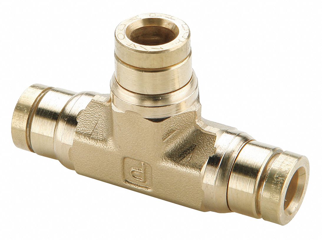 PARKER Union Tee, 3/8 x 1/4 In 11K695164PTC664 Grainger