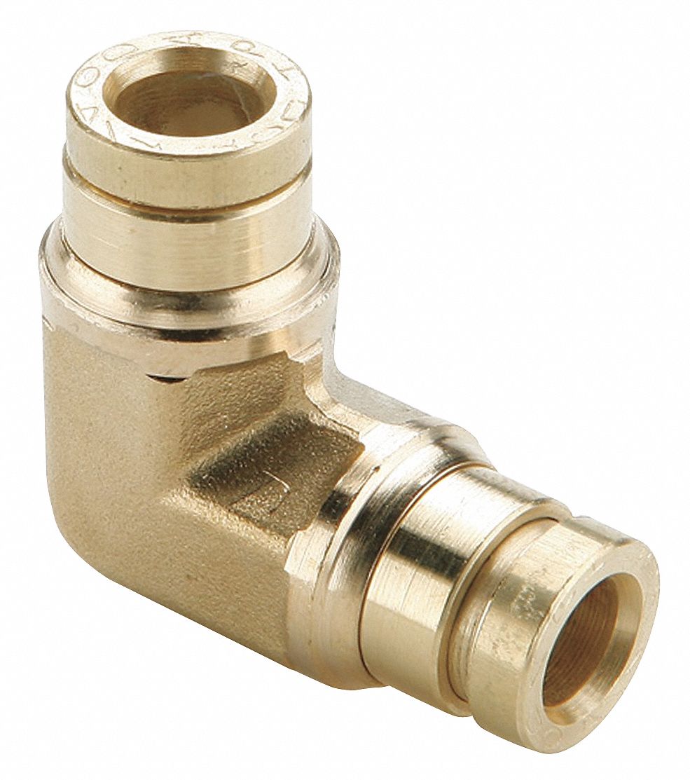 PARKER Union Elbow, 1/4 In 11K698165PMT4 Grainger