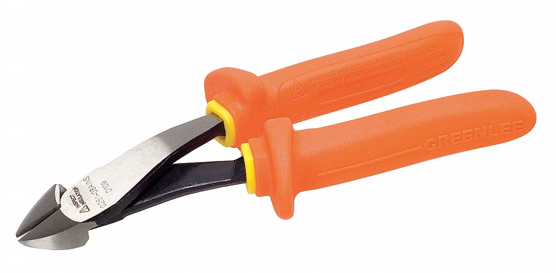 GREENLEE Diagonal Cutting Plier, 8" L 11L612025108AINS Grainger