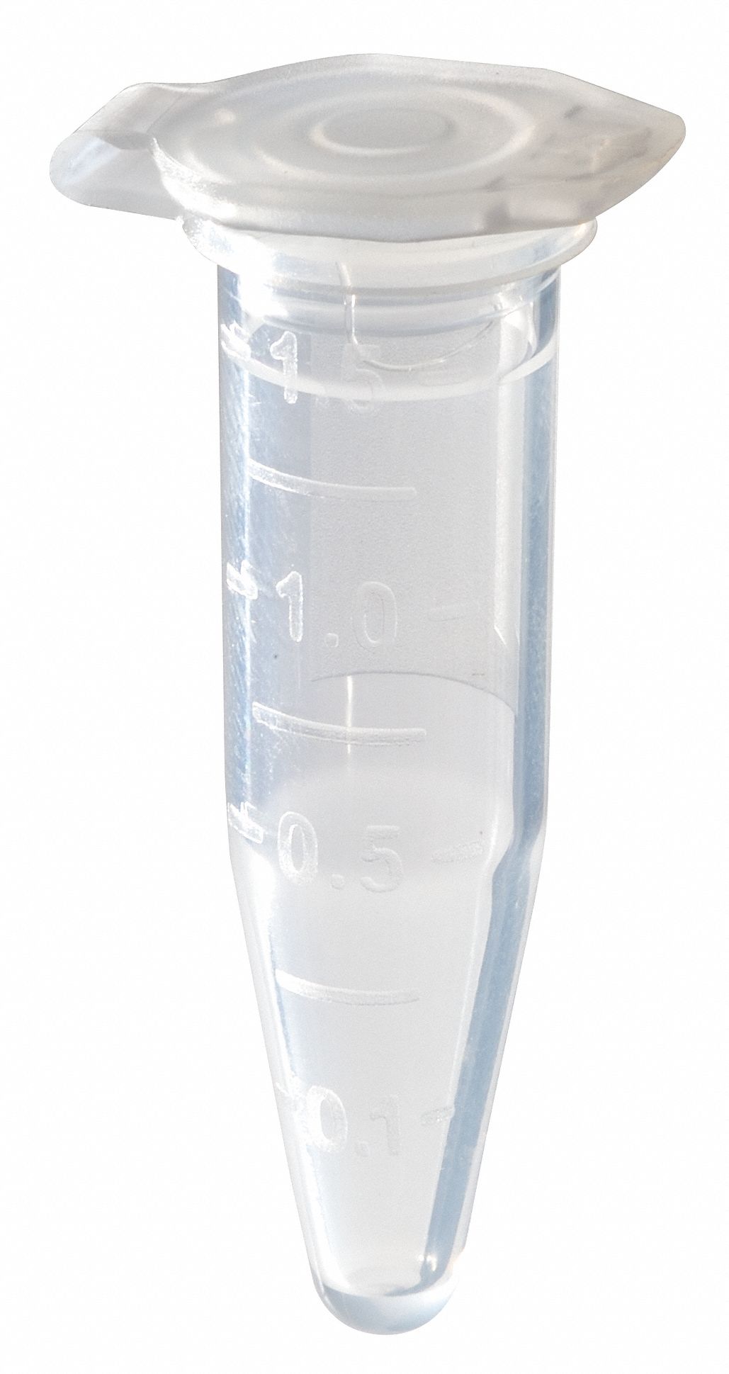 LAB SAFETY SUPPLY Plastic, Microcentrifuge Tube, 1.5 mL, Polypropylene