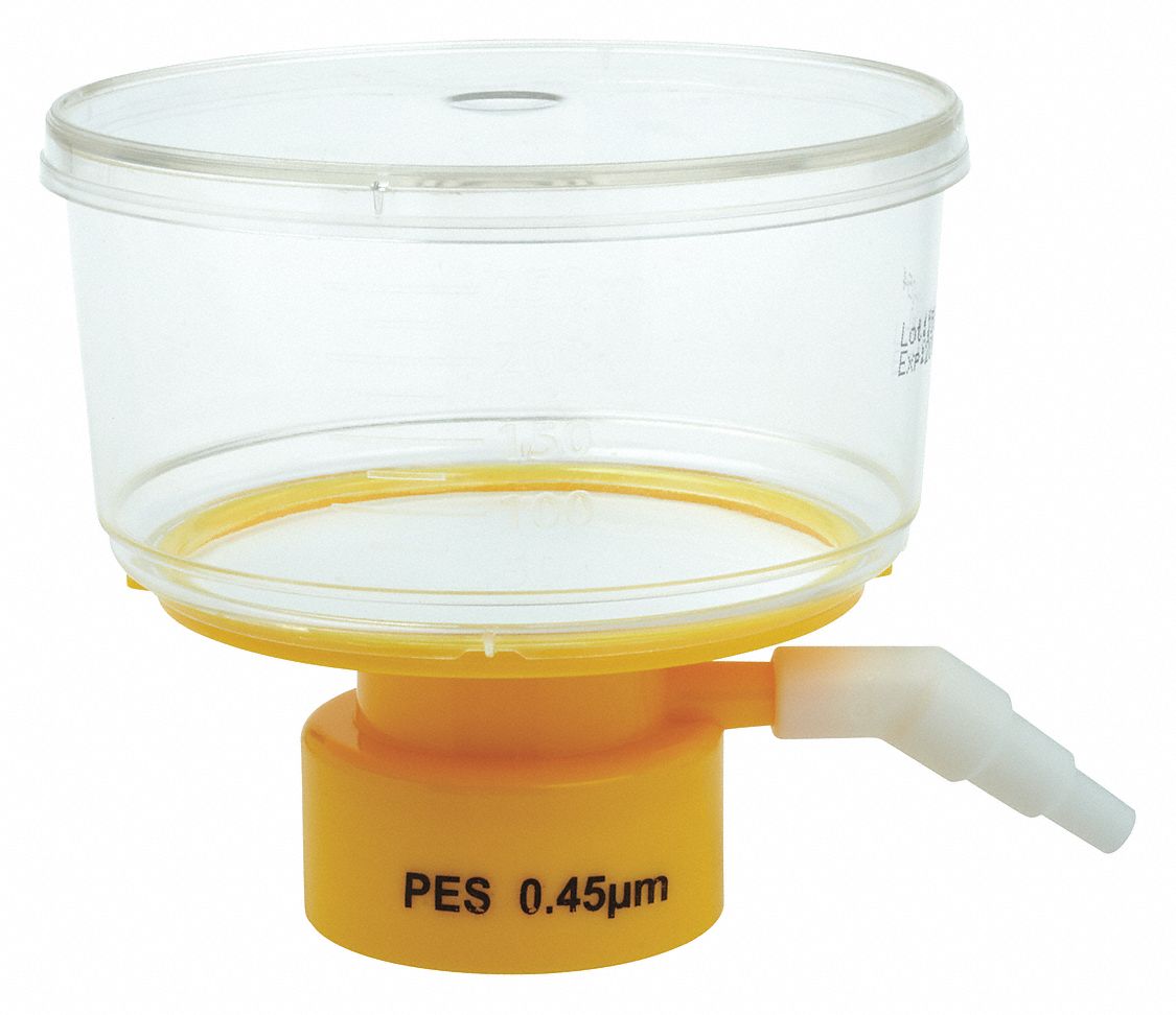 0.45 um Max Particle Size, 75 mm Dia, Bottle Top Filter 11L83511L835 Grainger