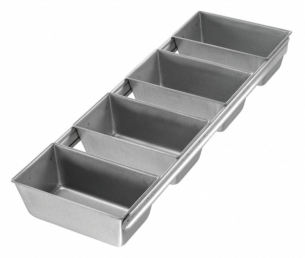 CHICAGO METALLIC, Aluminized Steel, 4 Slots, Bread Pan 11M71844145