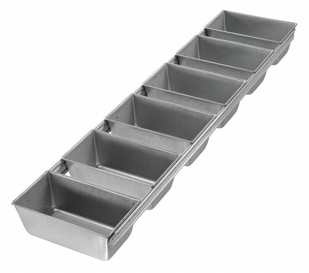 CHICAGO METALLIC, Aluminized Steel, 6 Slots, Bread Pan 11M73146925