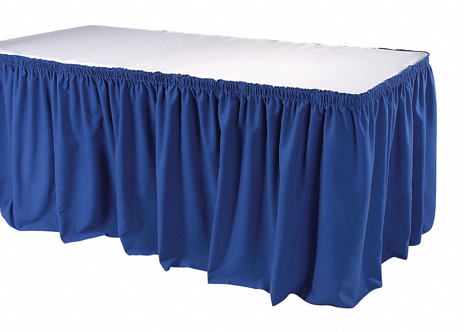 PHOENIX, Royal Blue, 17 1/2 ft Overall Lg, Table Skirt 11N679TSKT17