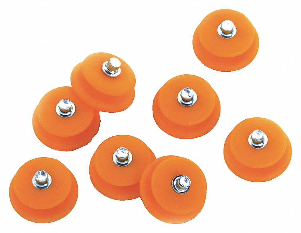 KORKERS REPLACEMENT SPIKES, FOR 0A8000 ICE CLEATS, PRESSIN, ORANGE, STEEL, PK 12 Parts