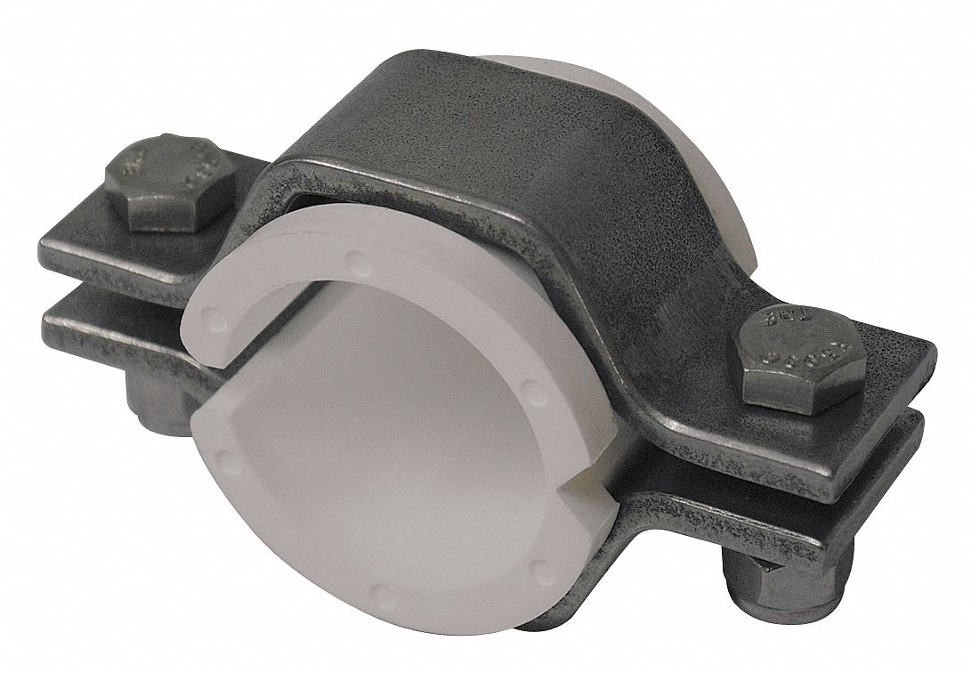 GRAINGER APPROVED Hex Hanger with Insert, T304 Stainless Steel/PVC, For