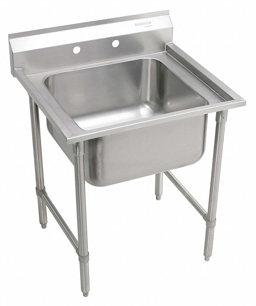 Elkay, 36 in Work Surface Ht, Scullery Sink 11U296RNSF81182 Grainger