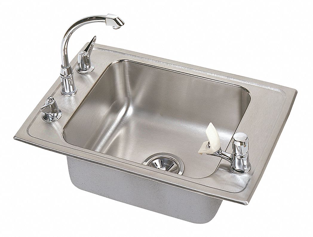 Dual Manual Handle, Lever, DropIn Classroom Sink Package 11U323