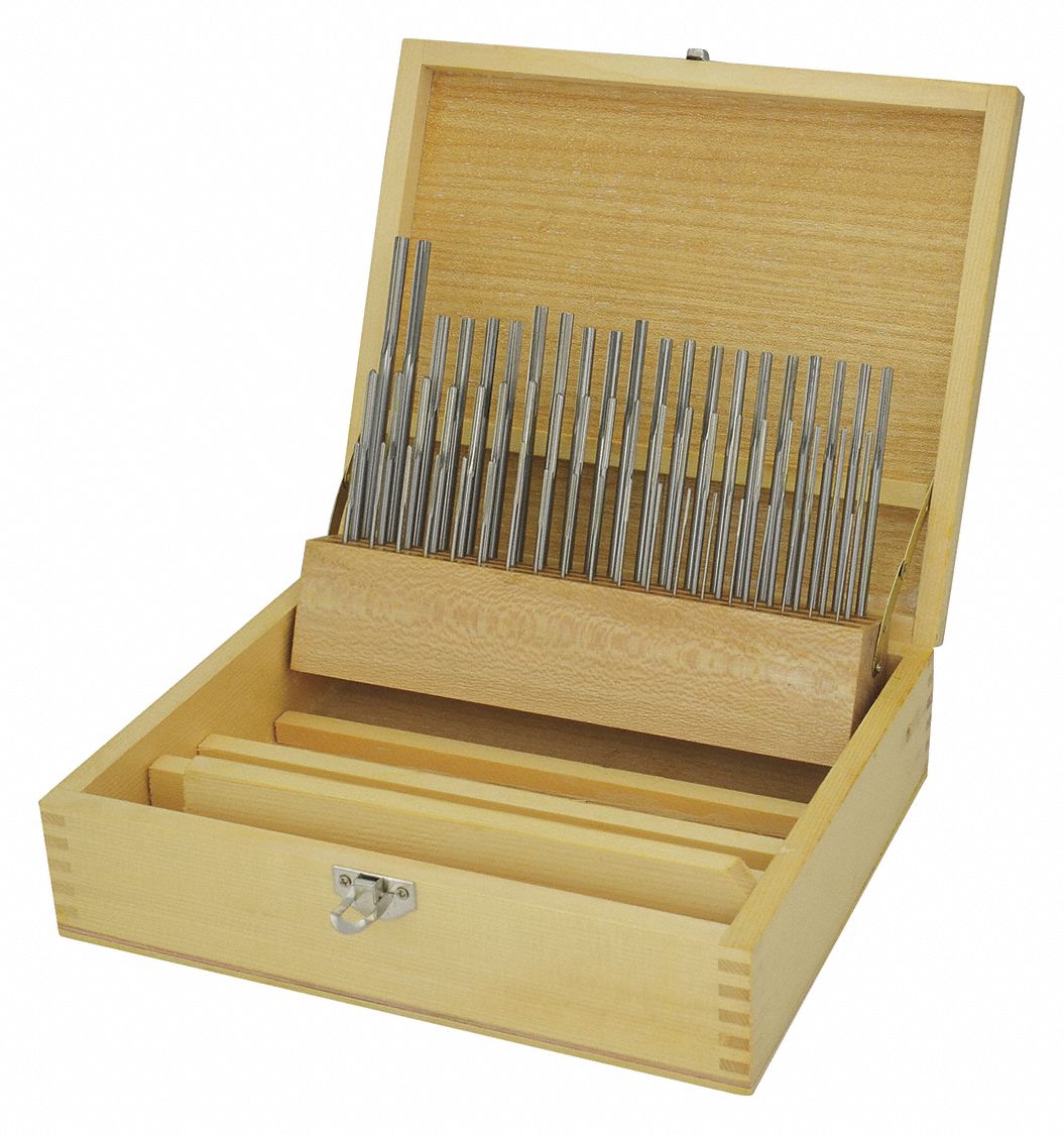 GRAINGER APPROVED Chucking Reamer Set, Number of Pieces 60, Wire, High