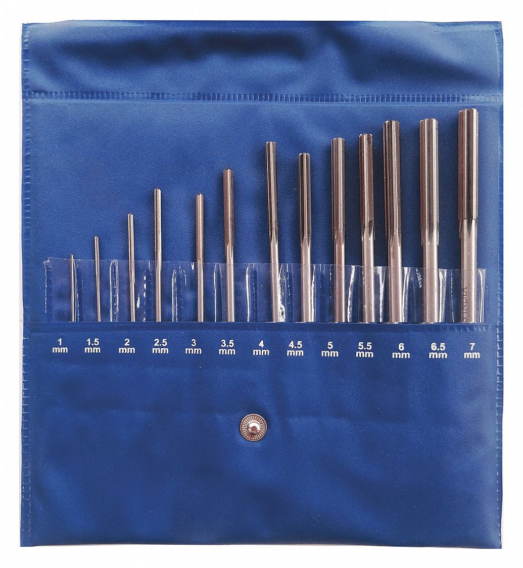 GRAINGER APPROVED Chucking Reamer Set, Number of Pieces 13, Metric