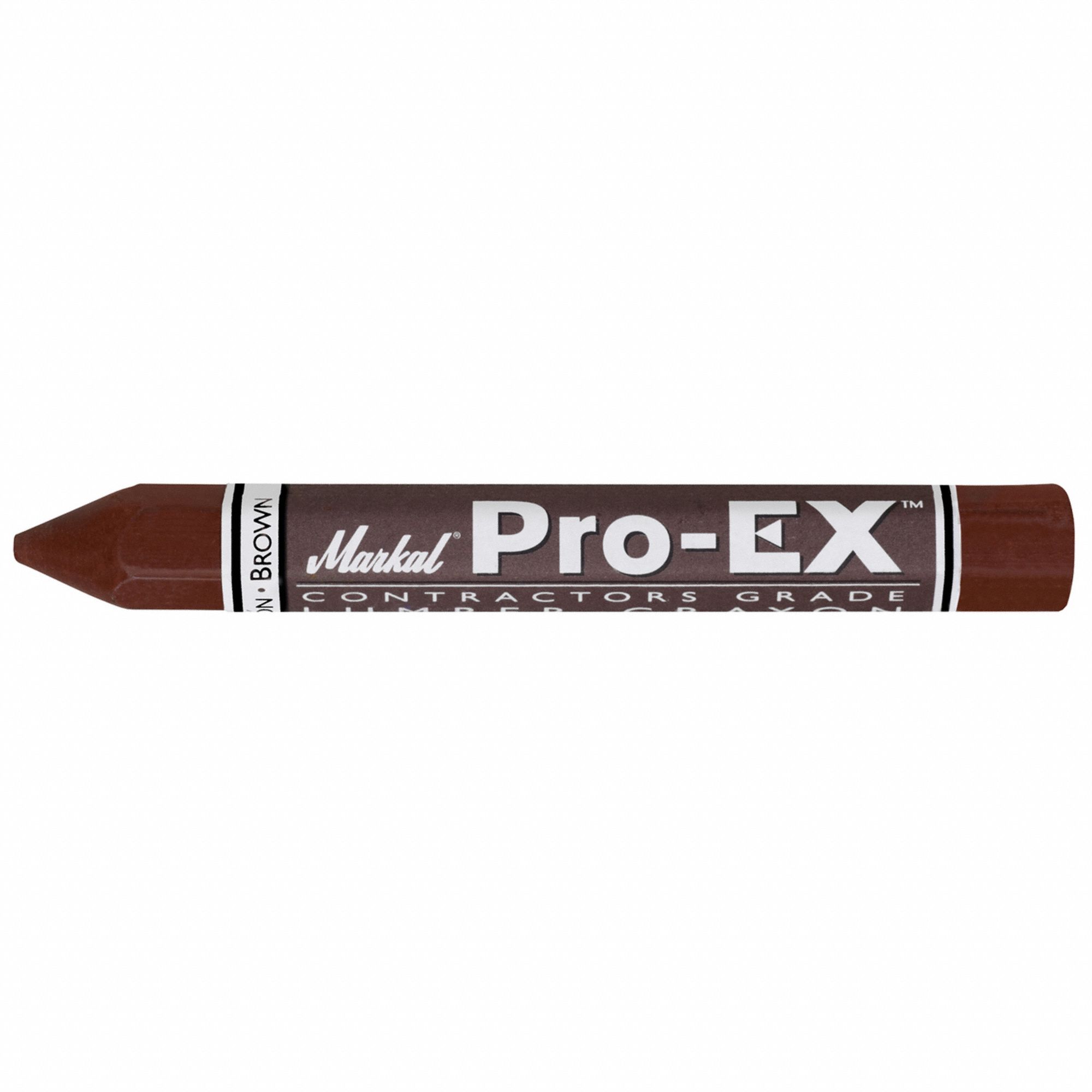 MARKAL PROEX LUMBER CRAYON, WEATHERRESISTANT, 2 MIN DRY TIME, BROWN