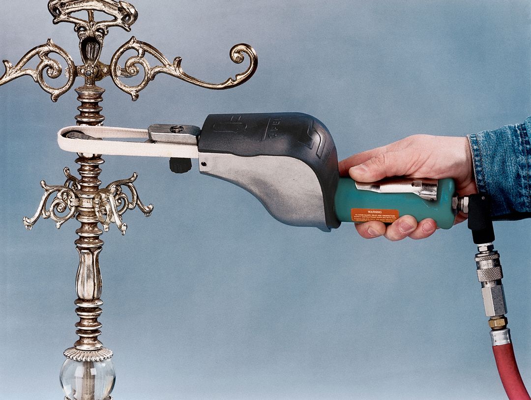 DYNABRADE 1/8 to 1/2 in W x 24 in L, 0.5 hp HP Industrial Air Belt