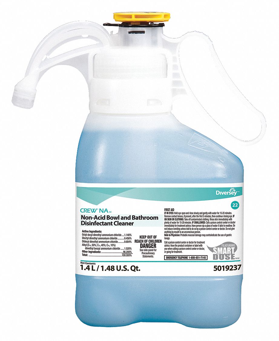 DIVERSEY Bathroom Cleaner For Use With SmartDose Chemical Dispenser, 2