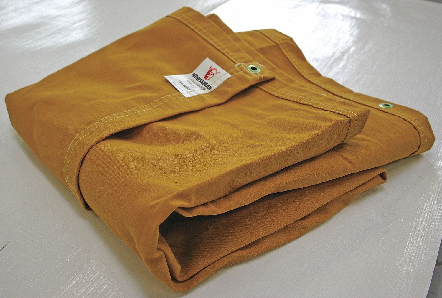 NORSEMAN TARP, FLAME/MILDEW RESISTANT, WATERPROOF, TAN, 24 IN GROM
