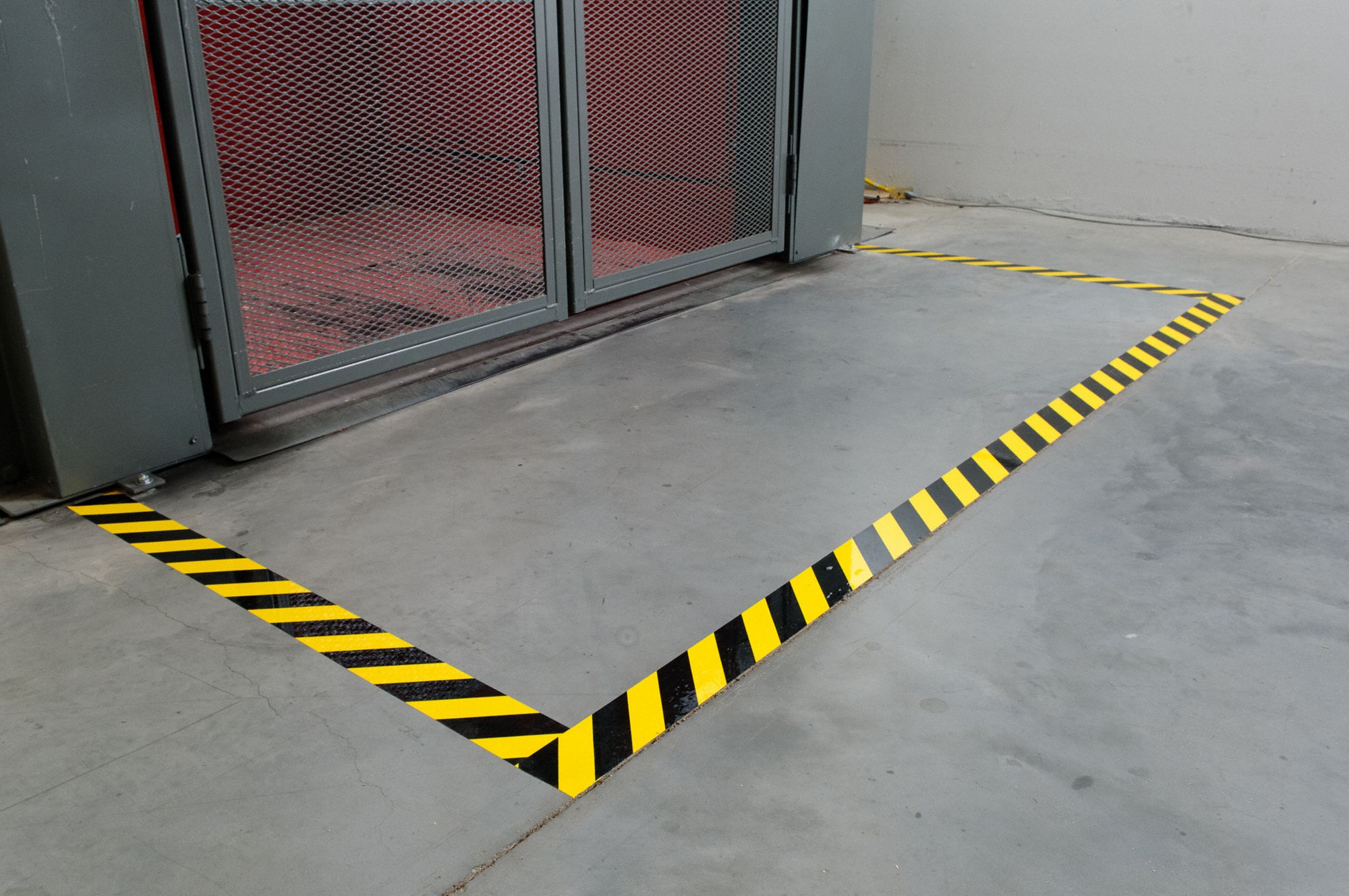 BRADY Floor Marking Tape Gen Purpose, Striped, Black/Yellow, 3 in x