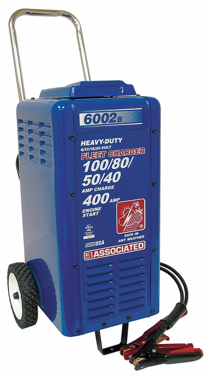 ASSOCIATED EQUIP Battery Charger,6/12/18/24V,80A 11Z3796002B Grainger