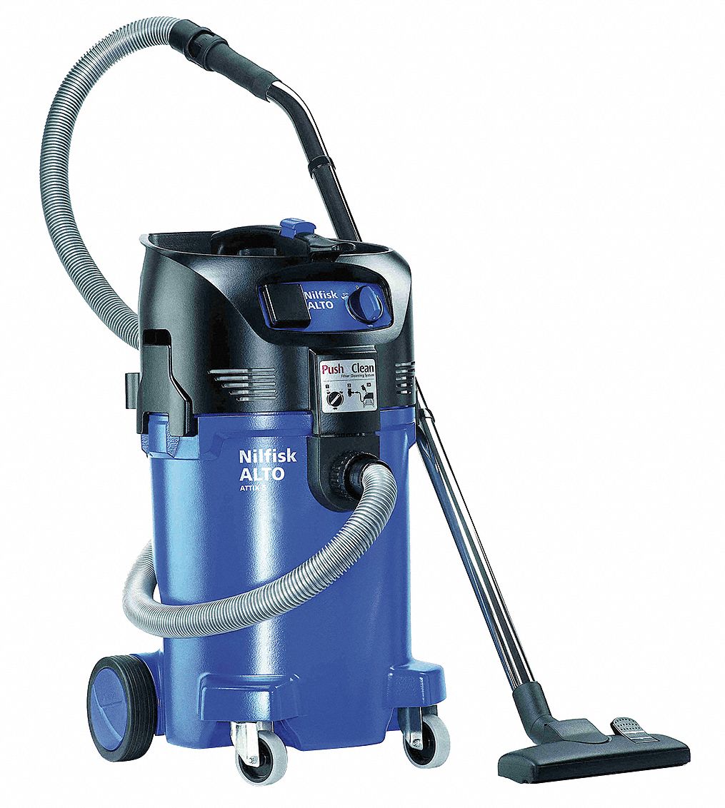 NILFISK Shop Vacuum, 12 gal., Plastic, 135 cfm 12A505302004234