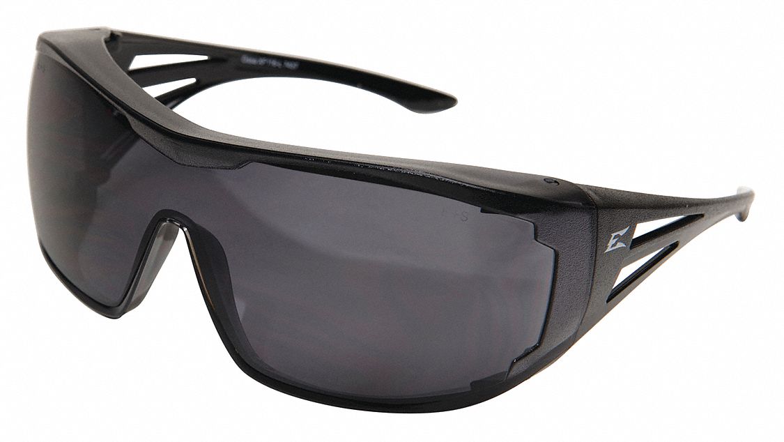 EDGE EYEWEAR Ossa ScratchResistant Safety Glasses , Smoke Lens Color 12A772XF116L Grainger
