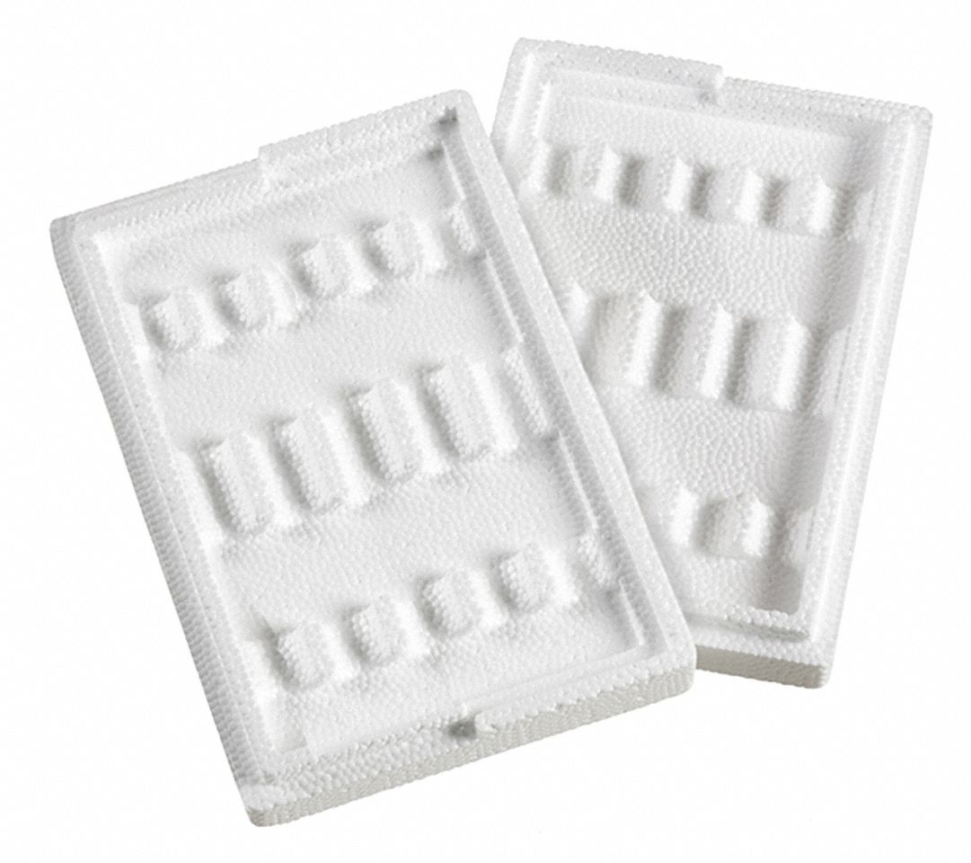 Test Tube Lab Mailer, Holds (5) Tubes, PK 120 Grainger