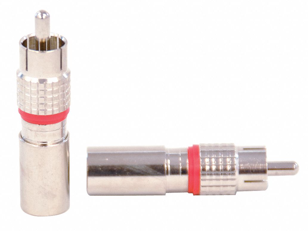 DOLPHIN COMPONENTS CORP Coaxial Connector, RCA Male, RG6 Plenum