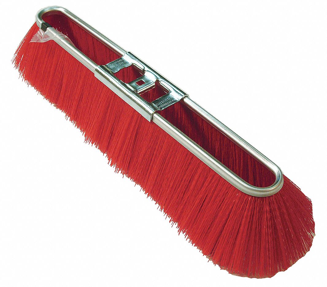 TOUGH GUY Push Broom Metal, 17 in Sweep Face, No Handle Broom Handle