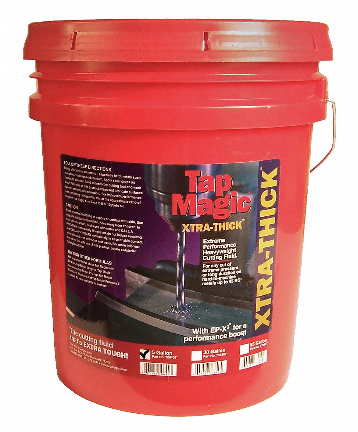 TAP MAGIC Cutting Oil, Container Size 5 gal, Bucket, Dark Liquid