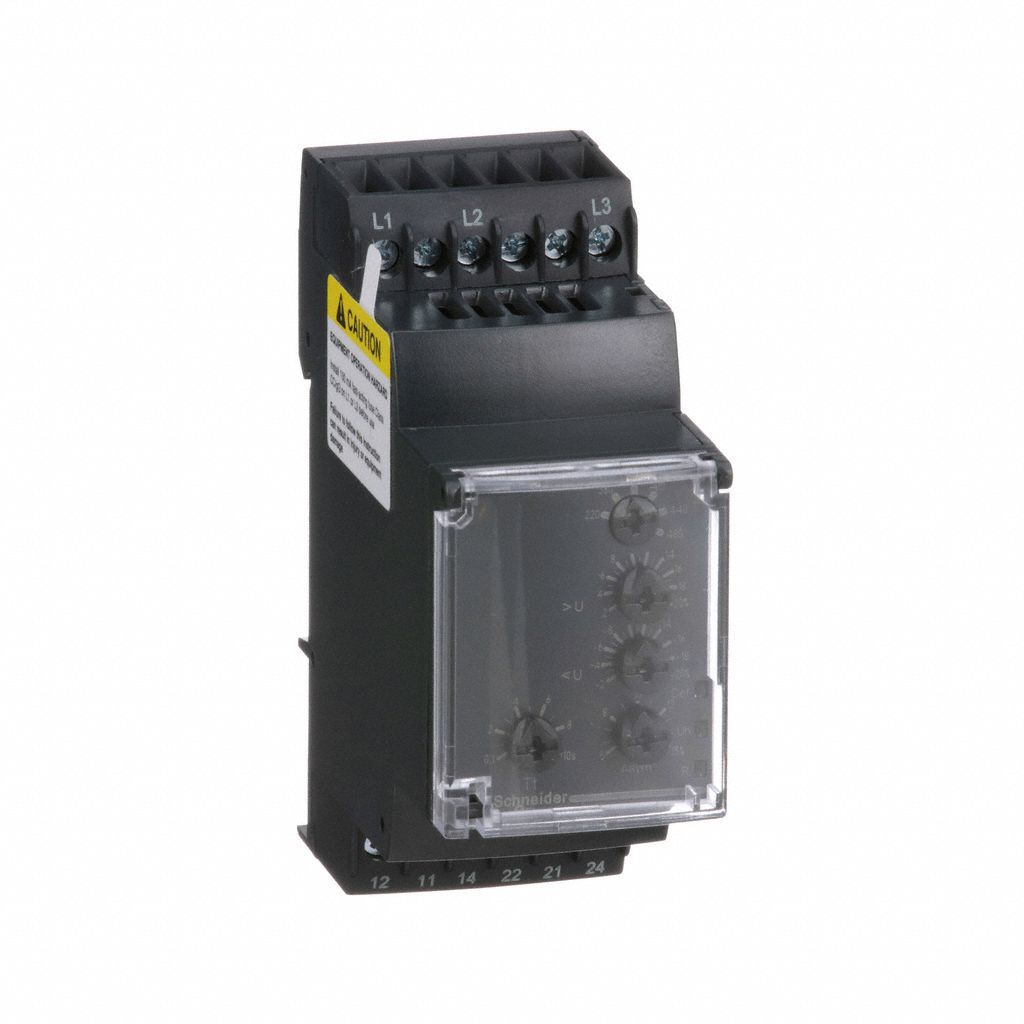 SCHNEIDER ELECTRIC Phase Monitor Relay, 208 to 480V AC, 3A 250V, 5A