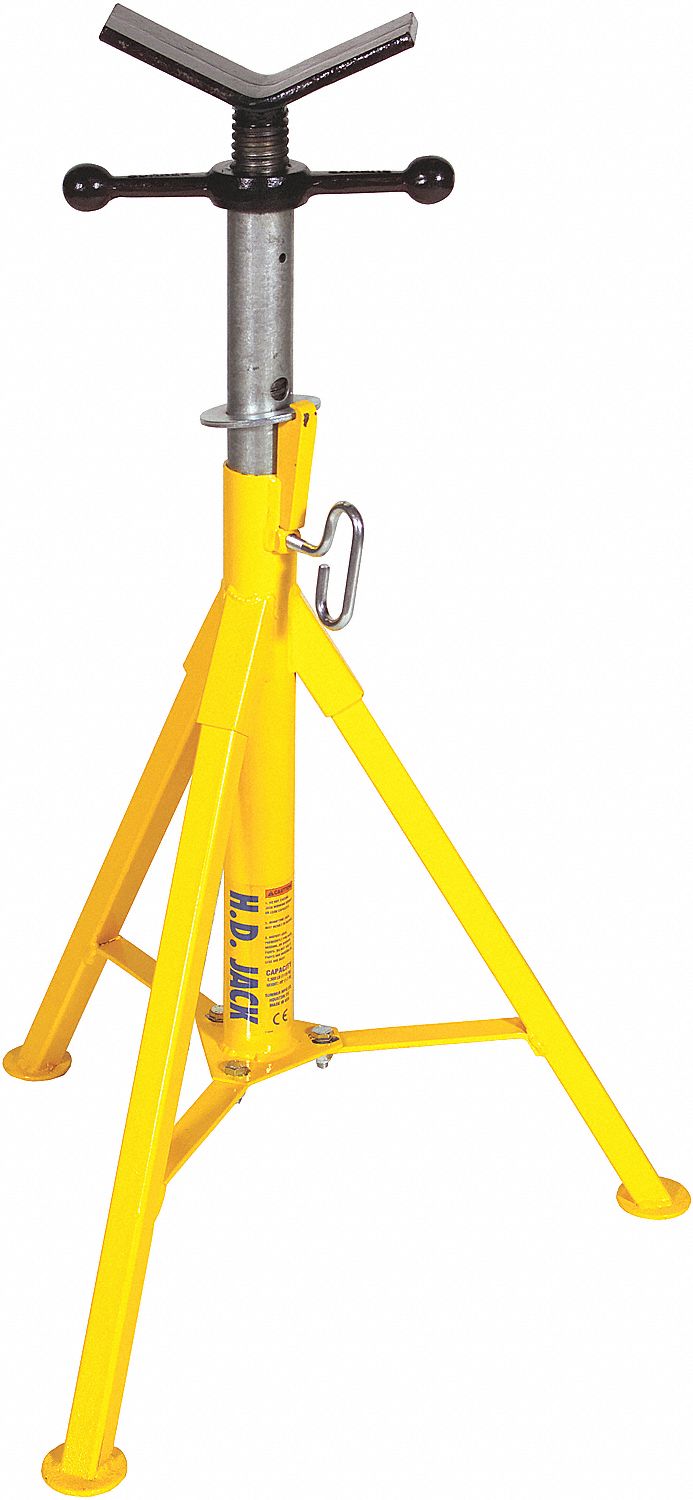 SUMNER HI JACK STAND, VHEAD, HEAVYDUTY, 2500 LB, 24 IN DIA, 28 TO 49