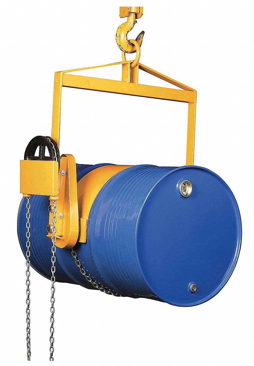 GRAINGER APPROVED Vertical Drum Lifter/Dispenser For 55 gal Drum