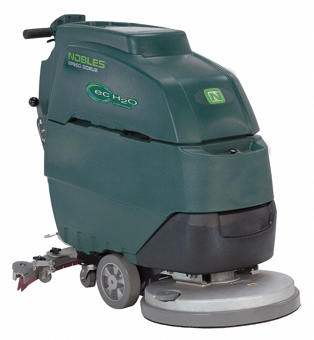Walk Behind Floor Scrubber, ecH2O, Deck Style Disc, 0.5 HP, 20 in