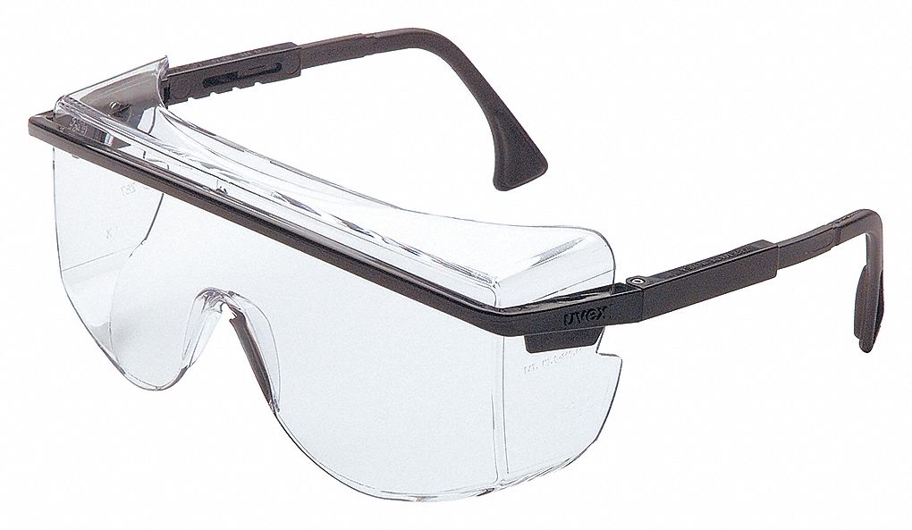UVEX SAFETY GLASSES, FRAMELESS, OTG, NYLON/PC, ULTRADURA, ANTISCRATCH