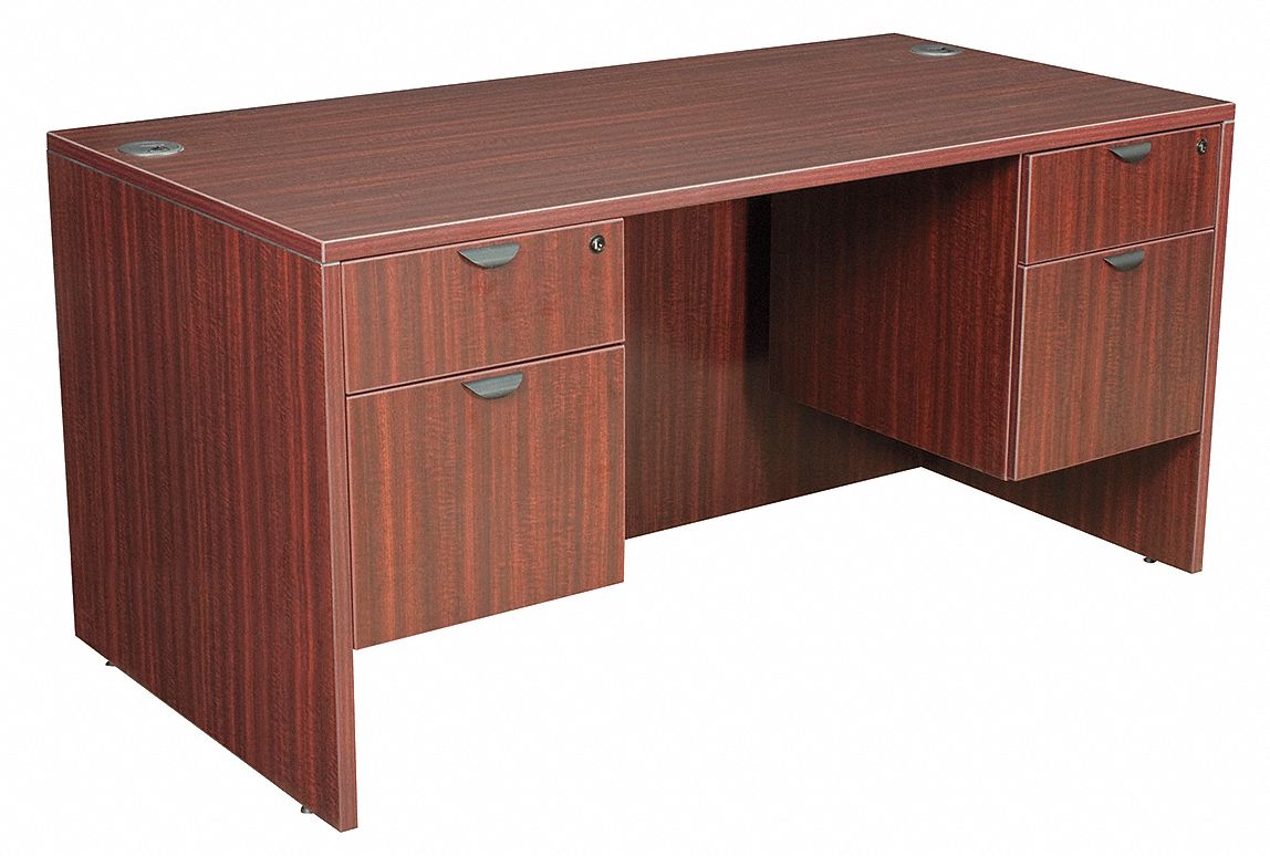 REGENCY, Legacy Series, 60 in Overall Wd, Office Desk 12T463