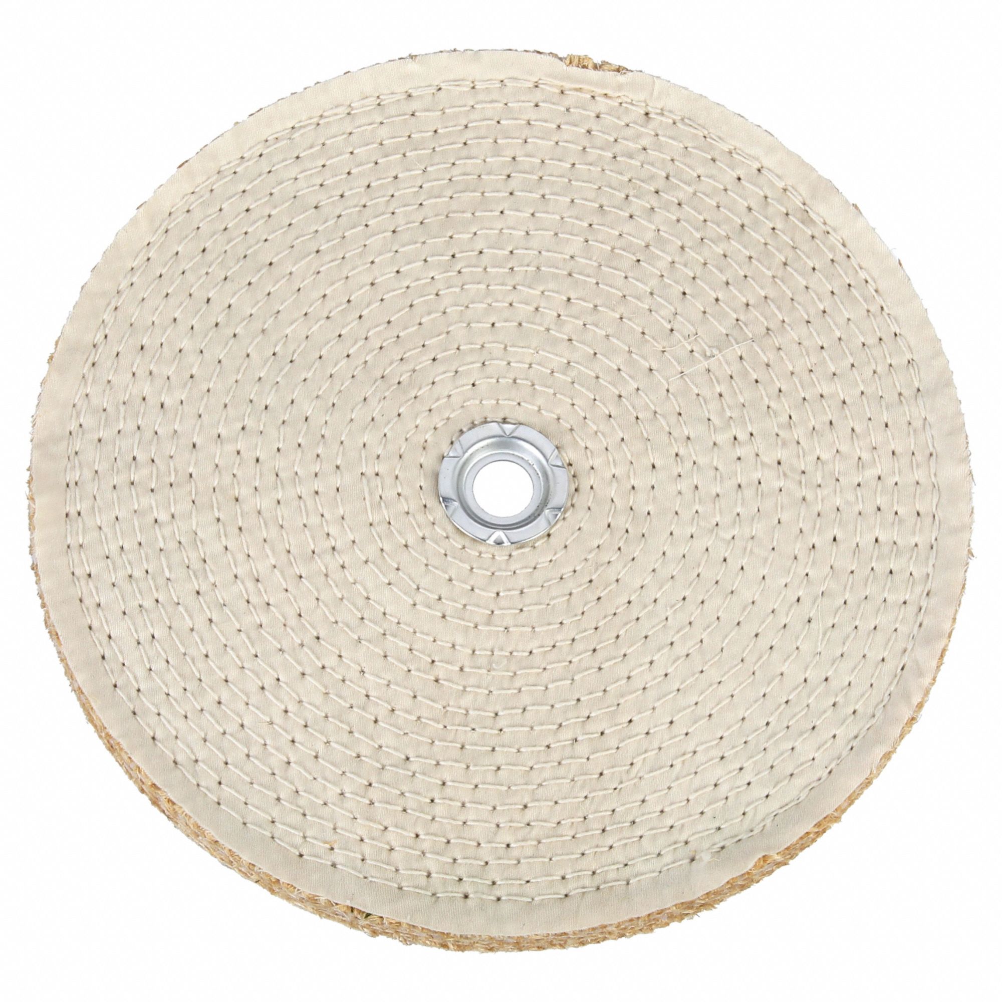 Sisal, Spiral Sewn, Buffing Wheel 12U10912U109 Grainger
