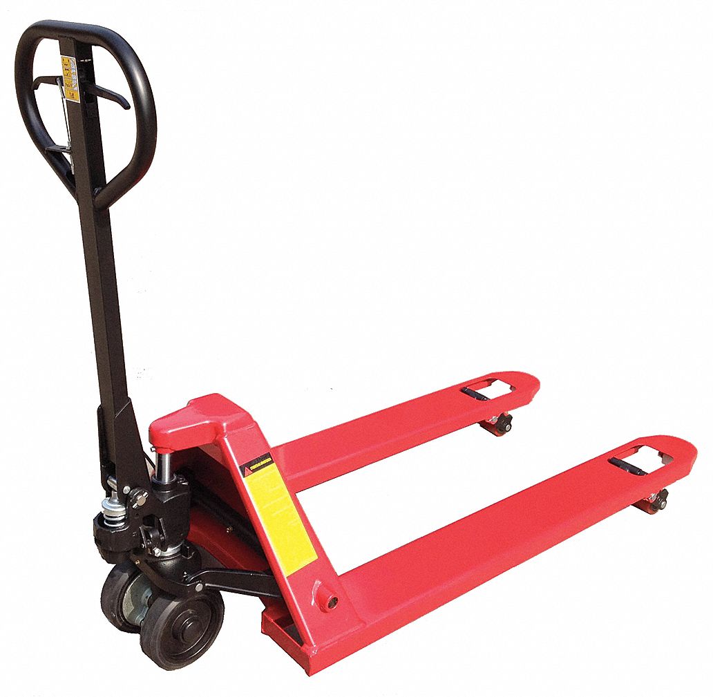 DAYTON LoadControl Manual Pallet Jack with Brake, 5,500 lb Load
